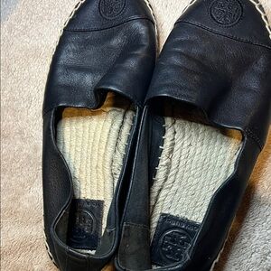 Tory Burch Black Leather Women’s Loafers